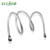 Silver Bathroom PVC Shower Hose With Brass Nuts