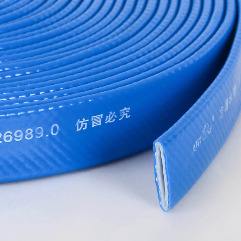 China Suppliers Customizable TPE Blue 1/2" Flat Garden Water Hose